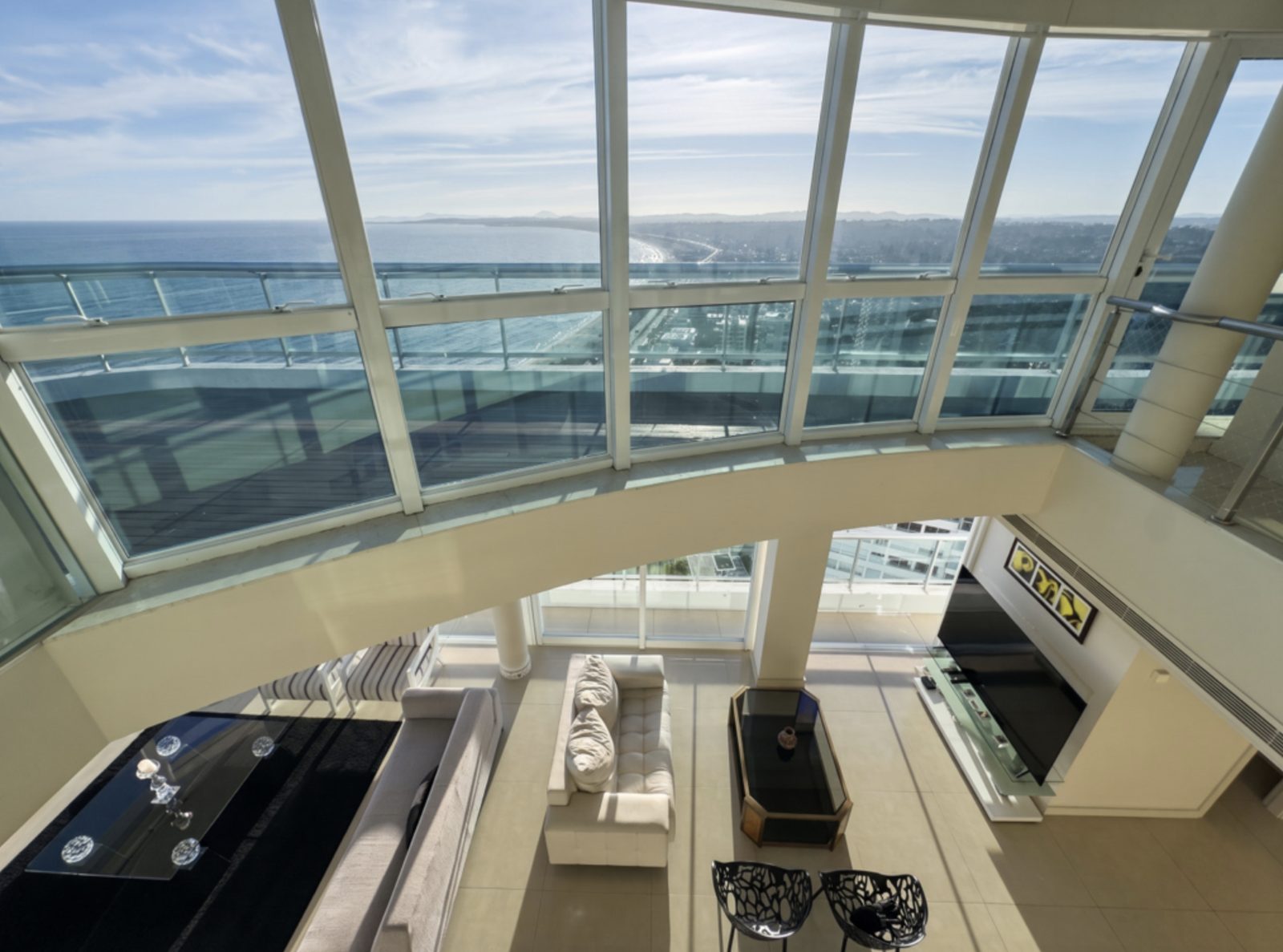 Duplex em altura com vista para a baía da Playa Mansa, Punta del Este