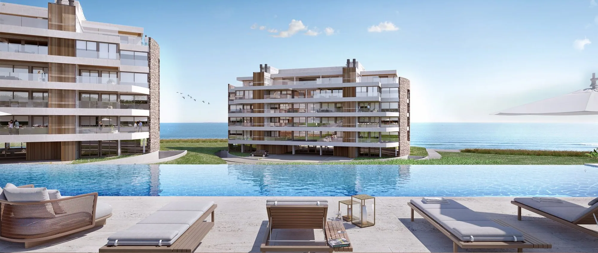 Pool deck at Aldeana Manantiales