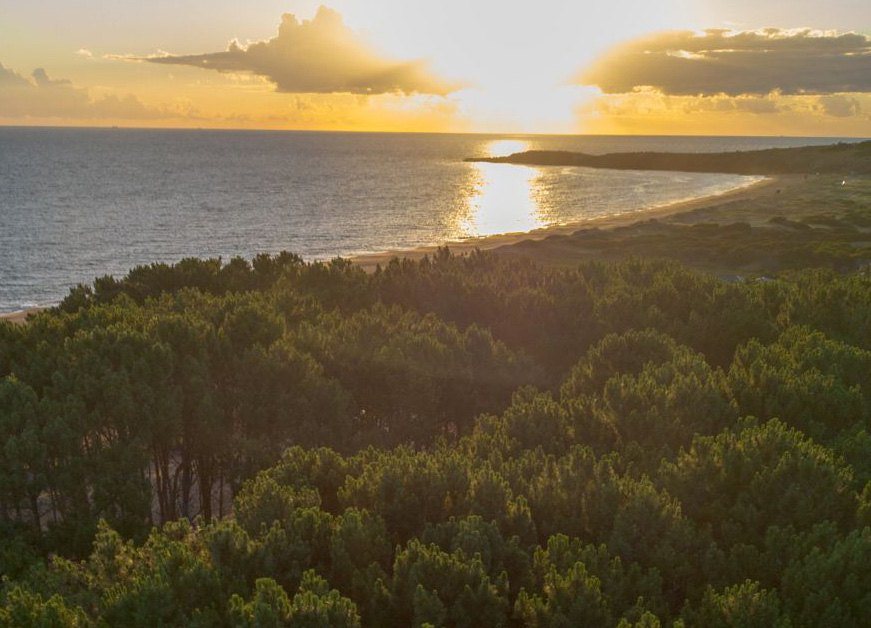 Sunset over Punta Ballena bay from Astra