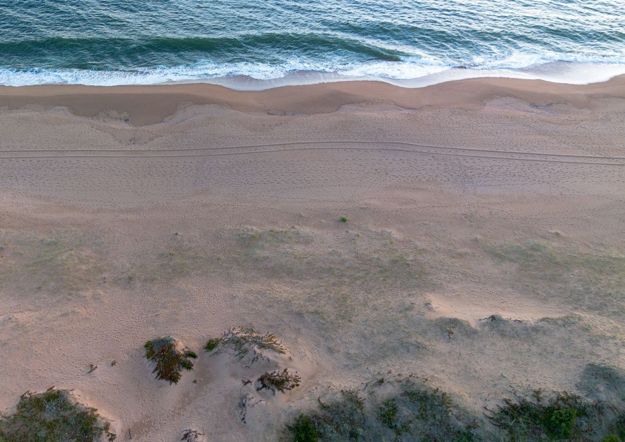 Aerial view of Astra beach