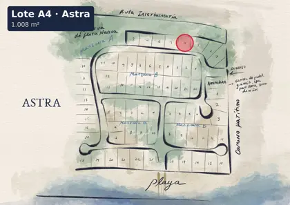 Location of lot A4 on the Astra site plan