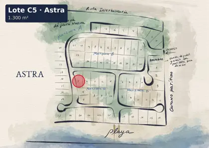 Location of lot C5 on the Astra site plan