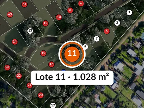 Ubicación del lote 11 en el masterplan de Estancia Miramar