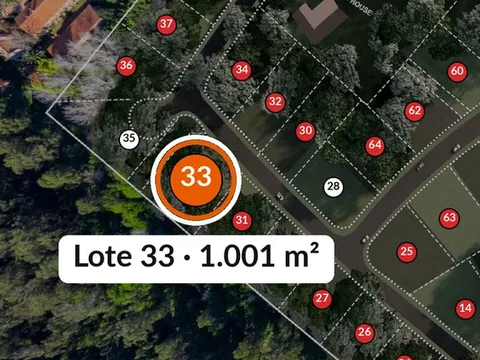 Ubicación del lote 33 en el masterplan de Estancia Miramar