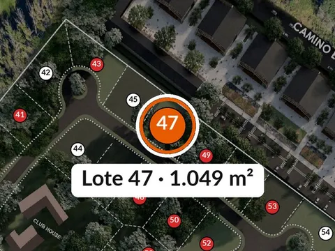 Ubicación del lote 47 en el masterplan de Estancia Miramar