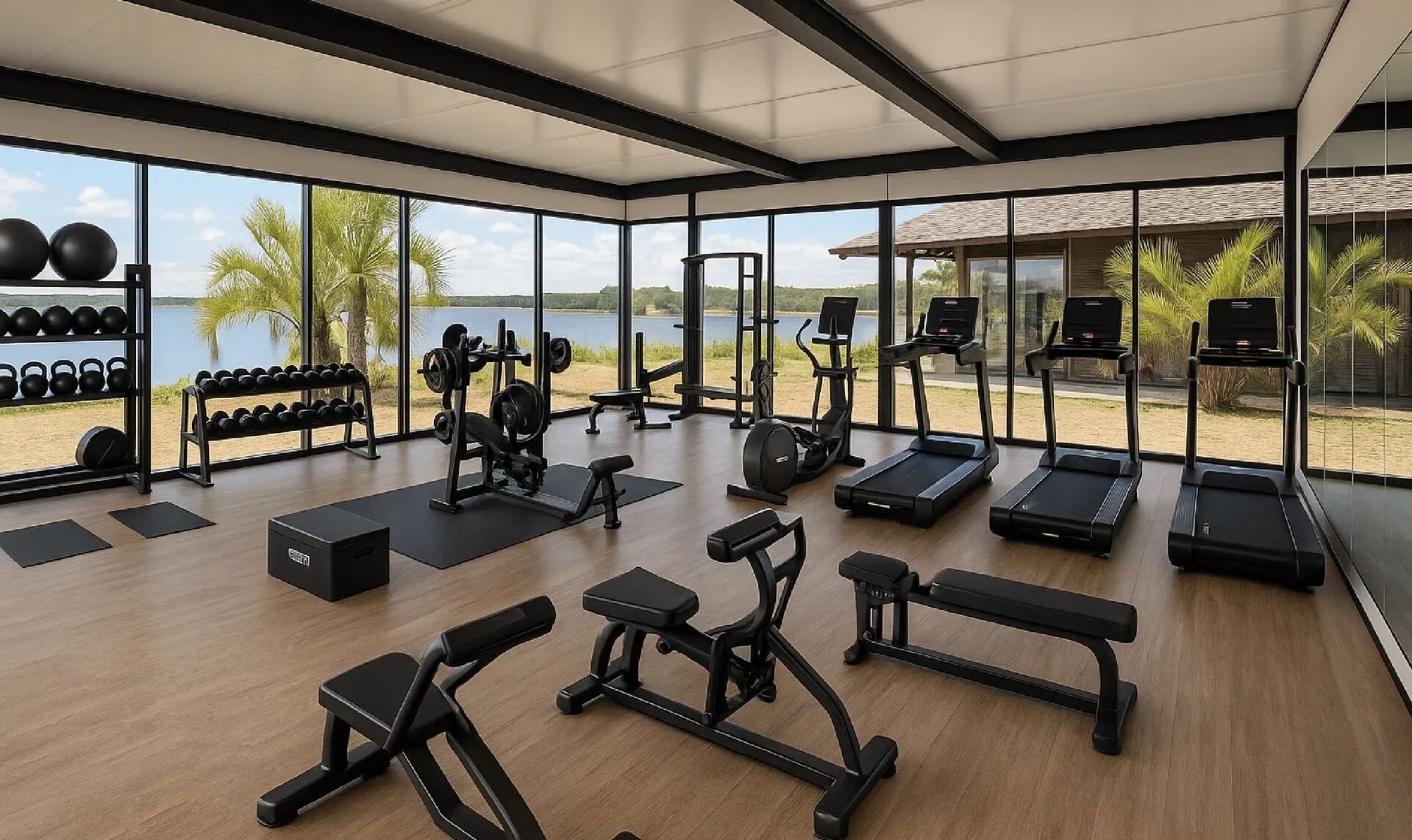 Salle de sport de Laguna Escondida