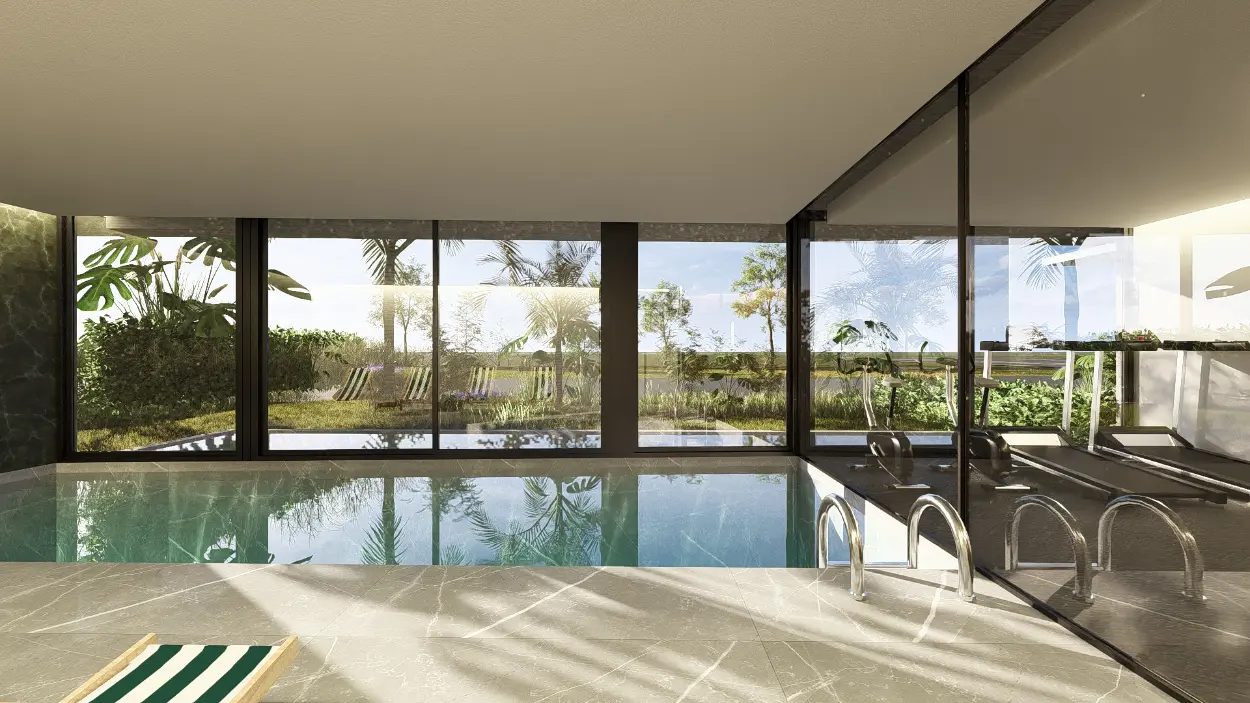 Piscine de See Bosque avec vue sur le jardin