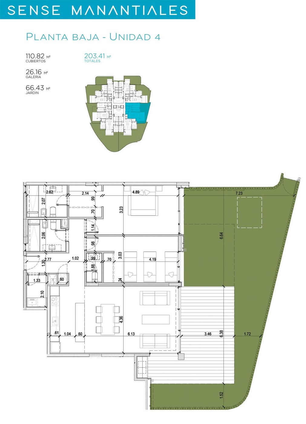 Planta / tipología de Sense Manantiales