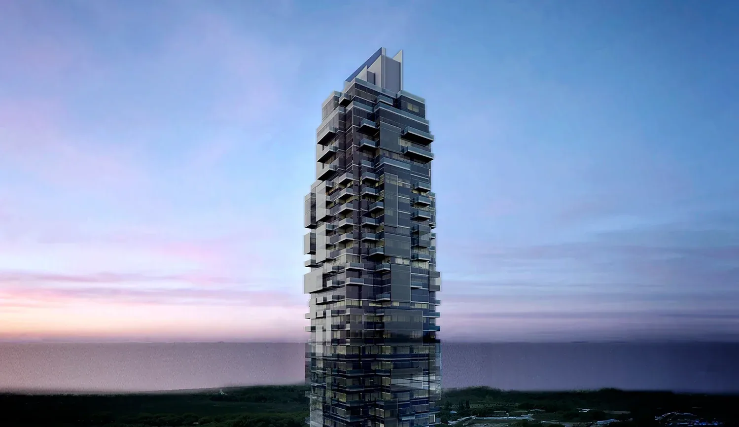 Façade of SLS Punta del Este Hotel & Residences