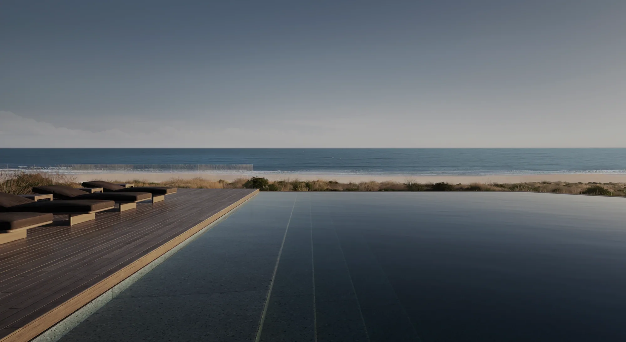 Deck da piscina de The Colette Beach