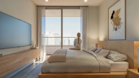 View Brava — interior de apartamento de 1 y 1½ dormitorios, render 6