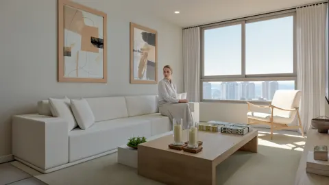 View Brava — interior de apartamento de 2 dormitorios, render 3
