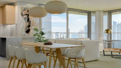 View Brava — interior de apartamento de 3 dormitorios, render 4