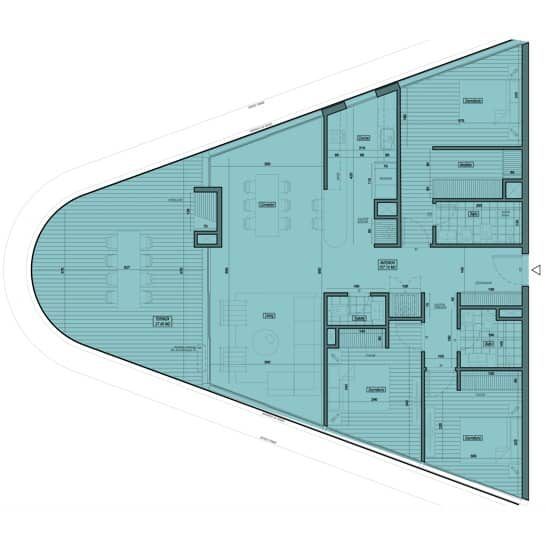 Planta / tipología de Wave Brava