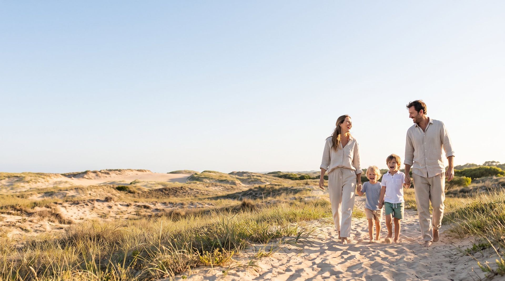 Médanos y campo abierto en José Ignacio