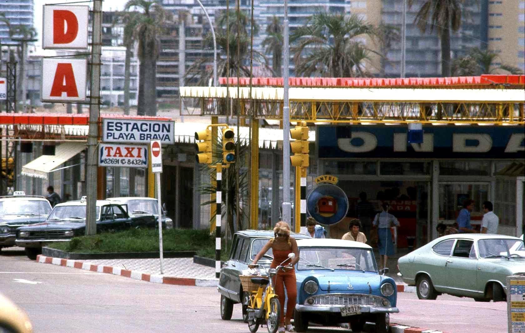 La estación Playa Brava y la terminal de ONDA en Punta del Este en los años setenta