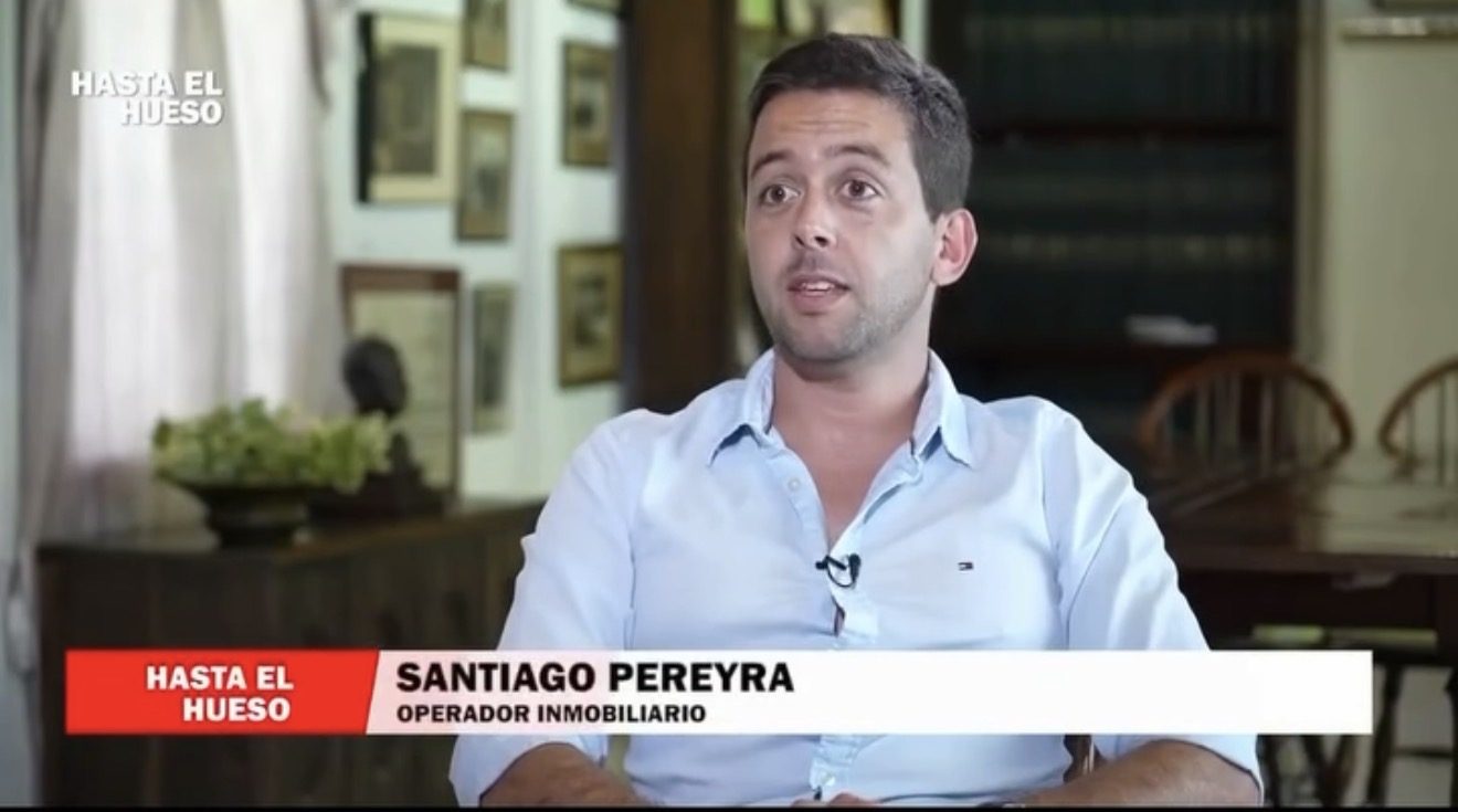 Santiago Pereyra, operador inmobiliario, entrevistado en Hasta el Hueso, el programa de Nicolás Núñez